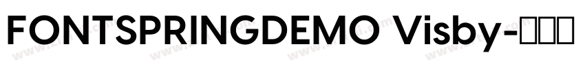 FONTSPRINGDEMO Visby字体转换